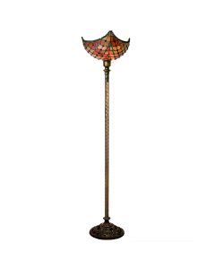 Warehouse of Tiffany Tiffany-style Beaded Torchiere - Tiffany-style Royal Torchiere