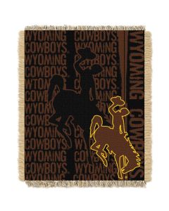 The Northwest Company Wyoming College 48x60 Triple Woven Jacquard Throw - Double Play Series