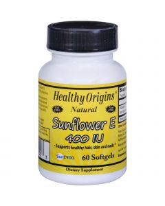 Healthy Origins Sunflower Vitamin E - 400 IU - 60 Softgels