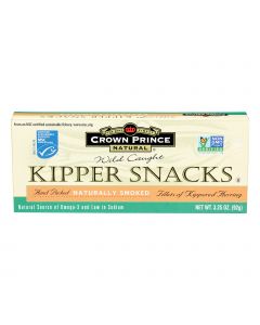 Crown Prince Kipper Snacks - Low In Sodium - Case of 18 - 3.25 oz.