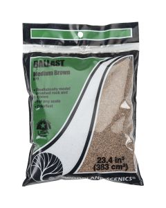 Woodland Scenics Medium Ballast 18 To 25.2 Cubic Inches-Brown