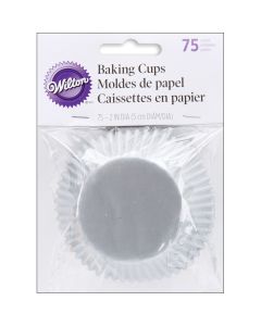 Wilton Standard Baking Cups-White, Black & Silver 75/Pkg