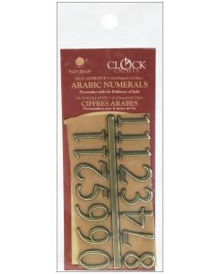 Walnut Hollow Arabic Clock Numerals .8125"-Gold