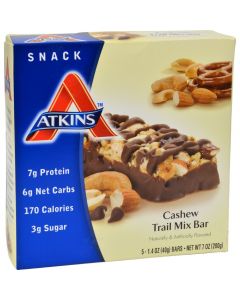 Atkins Advantage Bar Cashew Trail Mix - 5 Bars