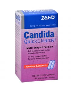 Zand Candida Quick Cleanse Multi-Support Formula - 60 Vegetarian Capsules