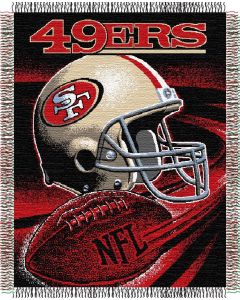 The Northwest Company 49ers "Spiral" 48"x60" Triple Woven Jacquard Throw (NFL) - 49ers "Spiral" 48"x60" Triple Woven Jacquard Throw (NFL)