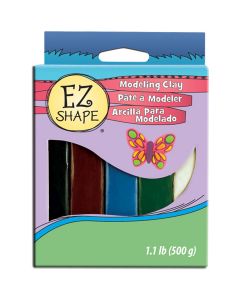 Polyform Ez Shape Non-Hardening Modeling Clay 1.1lb 5/Pkg-Natural