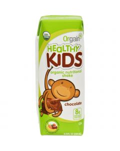 Orgain Organic Nutrition Shake - Chocolate Kids - 8.25 fl oz - Case of 12