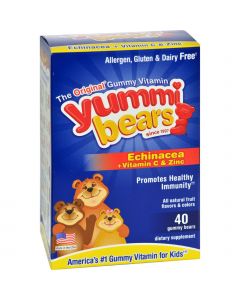 Hero Nutritional Products Hero Nutritionals Yummi Bears Echinacea plus Vitamin C and Zinc - 40 Chewables