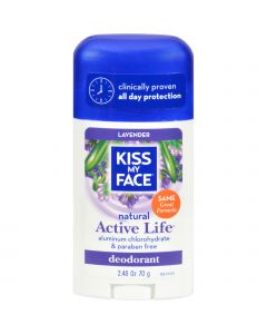 Kiss My Face Active Life Deodorant Lavender - 2.48 oz