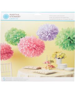Martha Stewart Tissue Paper Pom-Pom Kit Makes 5-Colorburst