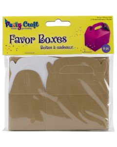 Multicraft Imports Favor Boxes 3"X1.75"X3" 6/Pkg-Gold