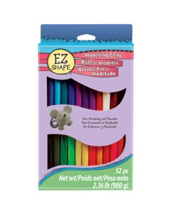 Polyform EZ Shape Non-Hardening Modeling Clay 2.16lb 52/Pkg-Assorted