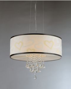 Warehouse of Tiffany Chrome Hearts Crystal Chandelier