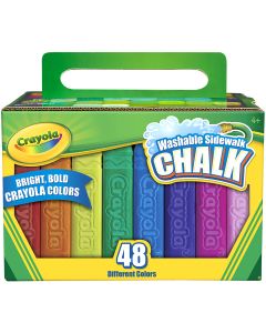Crayola Washable Sidewalk Chalk-Assorted Colors 48/Pkg