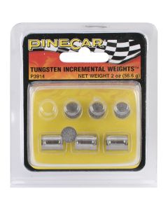 Woodland Scenics Pine Car Derby Weights 2oz-Tungsten Incremental Weight Cylinder