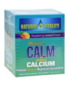 Natural Vitality Natural Calm Plus Calcium Raspberry Lemon - 30 Packets