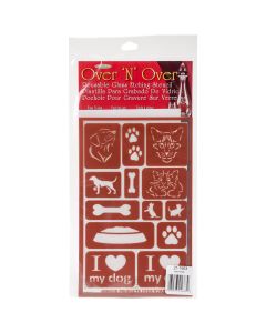Armour Products Over 'N' Over Reusable Stencils 5"X8"-Paws