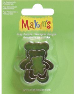 Makin's USA Makin's Clay Cutters 3/Pkg-Teddy Bear