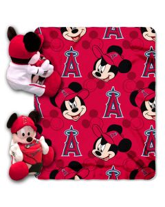 The Northwest Company Angels  Mickey Hugger w/ 40"x50" Fleece Throw (MLB) - Angels  Mickey Hugger w/ 40"x50" Fleece Throw (MLB)