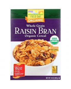 Field Day Cereal - Organic - Whole Grain - Raisin Bran - 14 oz - case of 10