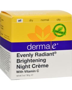 Derma E Evenly Radiant Night Creme - 2 oz