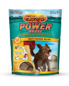 Zuke's Power Bones Natural Endurance Treats for Dogs Chicken 6 oz.