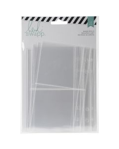 American Crafts Heidi Swapp Memory Planner Binder Page Protectors 5"X7" 12pk-Clear Assorted