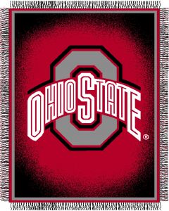 The Northwest Company Ohio State "Focus" 48"x60" Triple Woven Jacquard Throw (College) - Ohio State "Focus" 48"x60" Triple Woven Jacquard Throw (College)