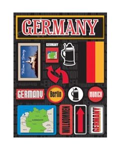 Reminisce Jet Setters Dimensional Stickers-Germany