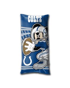 The Northwest Company Colts 18"x36" Mickey Juvenile Folded Body Pillow (NFL) - Colts 18"x36" Mickey Juvenile Folded Body Pillow (NFL)