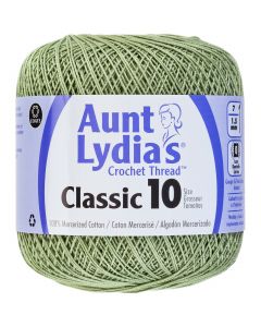 Coats Crochet Aunt Lydia's Classic Crochet Thread Size 10-Frosty Green