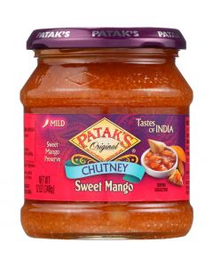 Patak's Pataks Chutney - Sweet Mango - Mild - 12 oz - case of 6