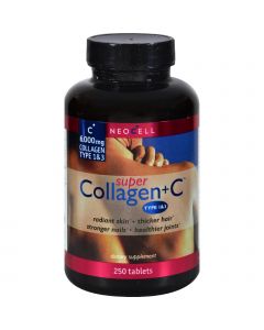 NeoCell Laboratories NeoCell Super Collagen Plus C Type 1 and 3 - 6000 mg - 250 Tablets