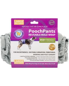 PoochPad PoochPants Reusable Male Wrap-Large 23" To 28"-