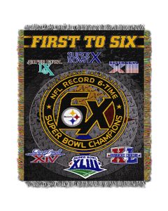 The Northwest Company Steelers  "Commemorative" 48x60 Tapestry Throw
