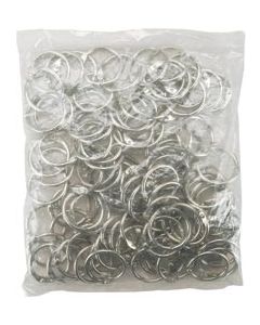 Clear Scraps Chrome Book Ring 1" 100/Pkg-$.25 MSRP - Clear Scraps Chrome Book Ring 1" 100/Pkg-$.25 MSRP