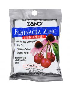 Zand HerbaLozenge Echinacea Zinc Natural Cherry - 15 Lozenges - Case of 12