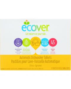Ecover Automatic Dishwasher Tablets - Citrus - 45 count - case of 5