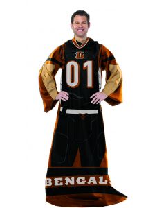 The Northwest Company Bengals  "Uniform" Adult Fleece Comfy Throw