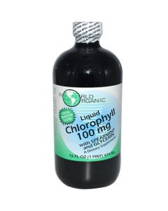 World Organic Liquid Chlorophyll with Spearmint and Glycerin - 100 mg - 16 fl oz