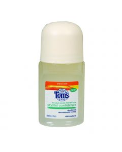 Tom's of Maine Deodorant - Crystal Confidence - Citrus Zest - 2.4 oz - Case of 6