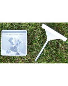 Hueter Toledo Memory Stone with Photo Frame Small Gray 5" x 5" x 4"