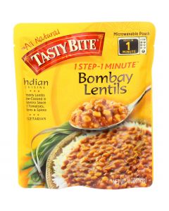 Tasty Bite Entree - Indian Cuisine - Bombay Lentils - 10 oz - case of 6
