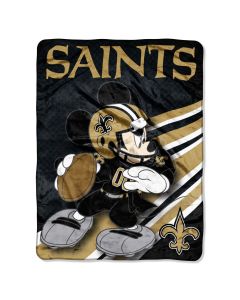 The Northwest Company Saints 46"x60" Mickey Micro Raschel Throw (NFL) - Saints 46"x60" Mickey Micro Raschel Throw (NFL)