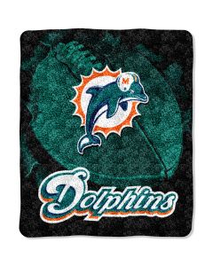 The Northwest Company Dolphins 50"x60" Sherpa Throw - Burst Series (NFL) - Dolphins 50"x60" Sherpa Throw - Burst Series (NFL)