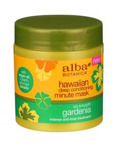 Alba Botanica Deep Conditioning Minute Mask - Hawaiian - So Smooth Gardenia - 5.5 oz