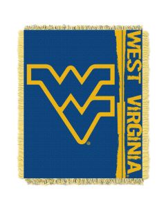 The Northwest Company West Virginia College 48x60 Triple Woven Jacquard Throw - Double Play Series