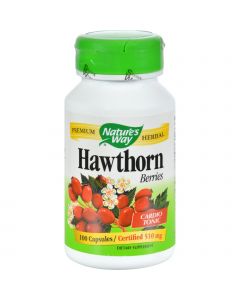 Nature's Way Hawthorn Berries - 510 mg - 100 Capsules
