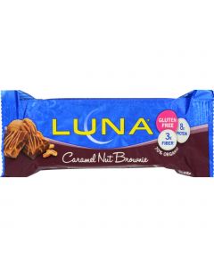 Clif Bar Luna Bar - Organic Caramel Nut Brown - Case of 15 - 1.69 oz